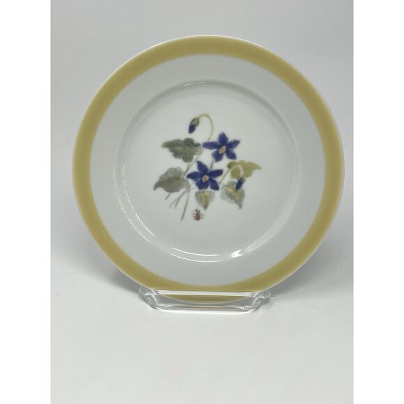 Williams Sonoma Summer Studies Salad Plates Flowers Bugs Herbs 7.75” Set of 4 - Picture 5 of 9